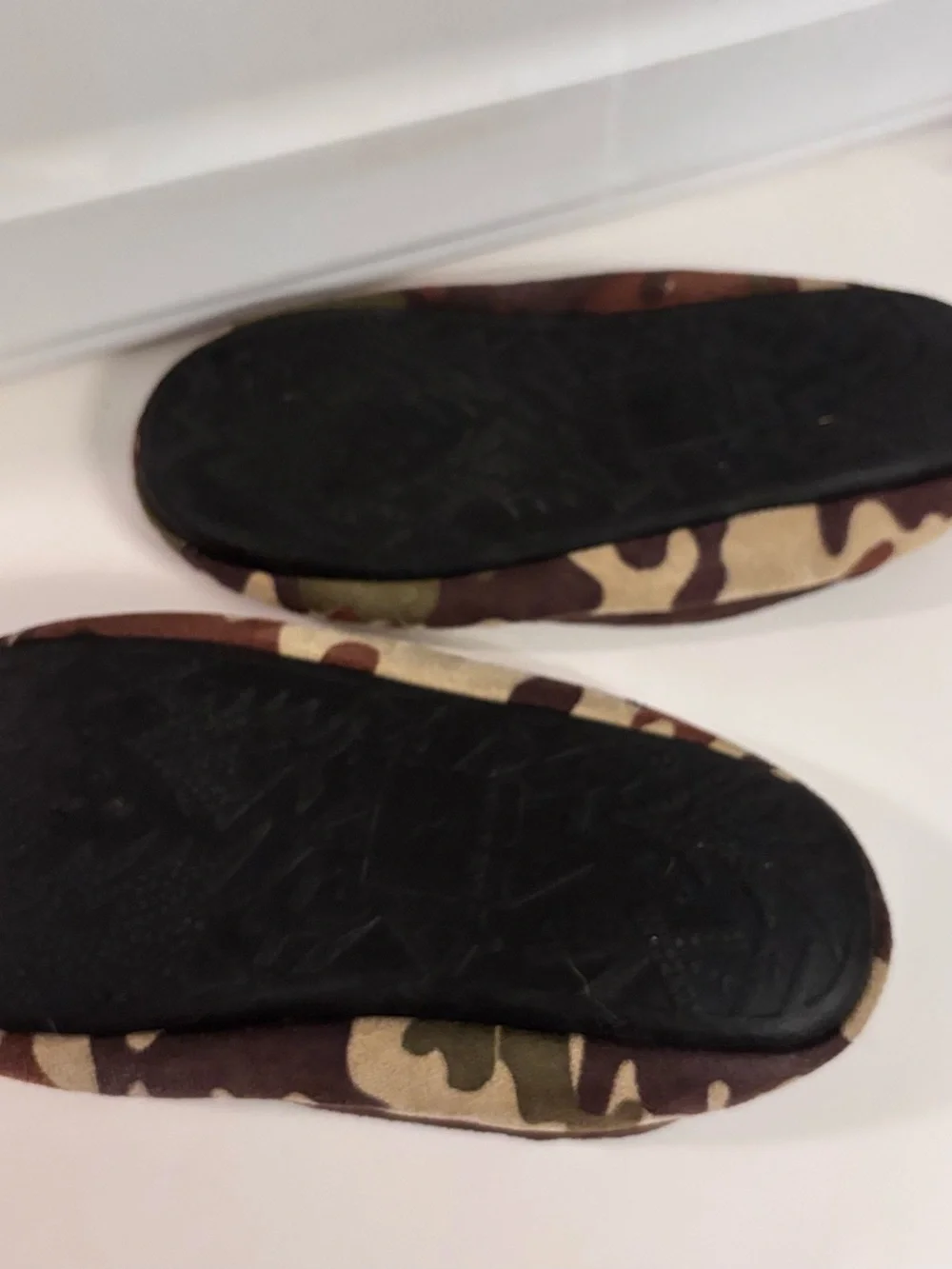 Kids Camouflage Moccasin Slippers - Brown/Green/Tan
